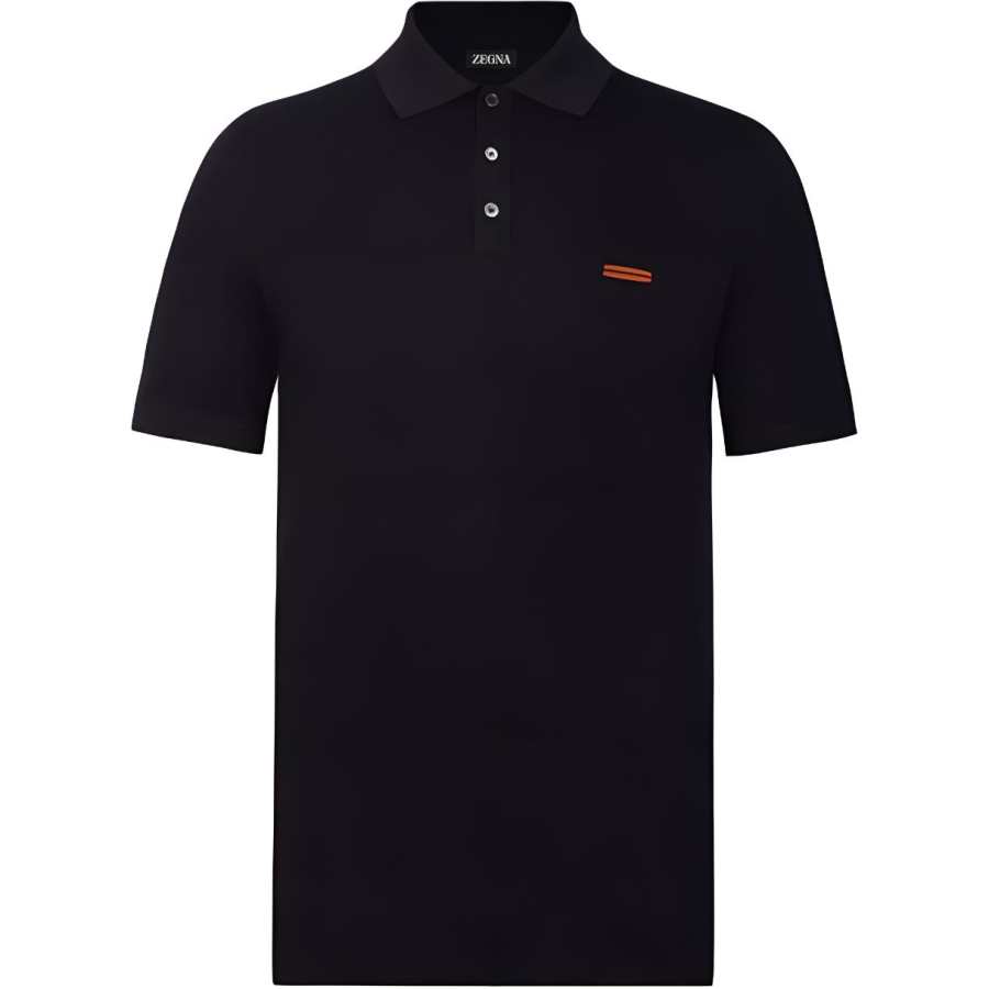 Zzegna SS23 Polo Shirt Men's Marine Blue