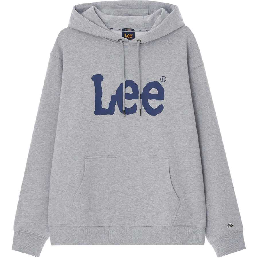 Lee Lee Sweatshirts Men's Gray Hooded Moderate