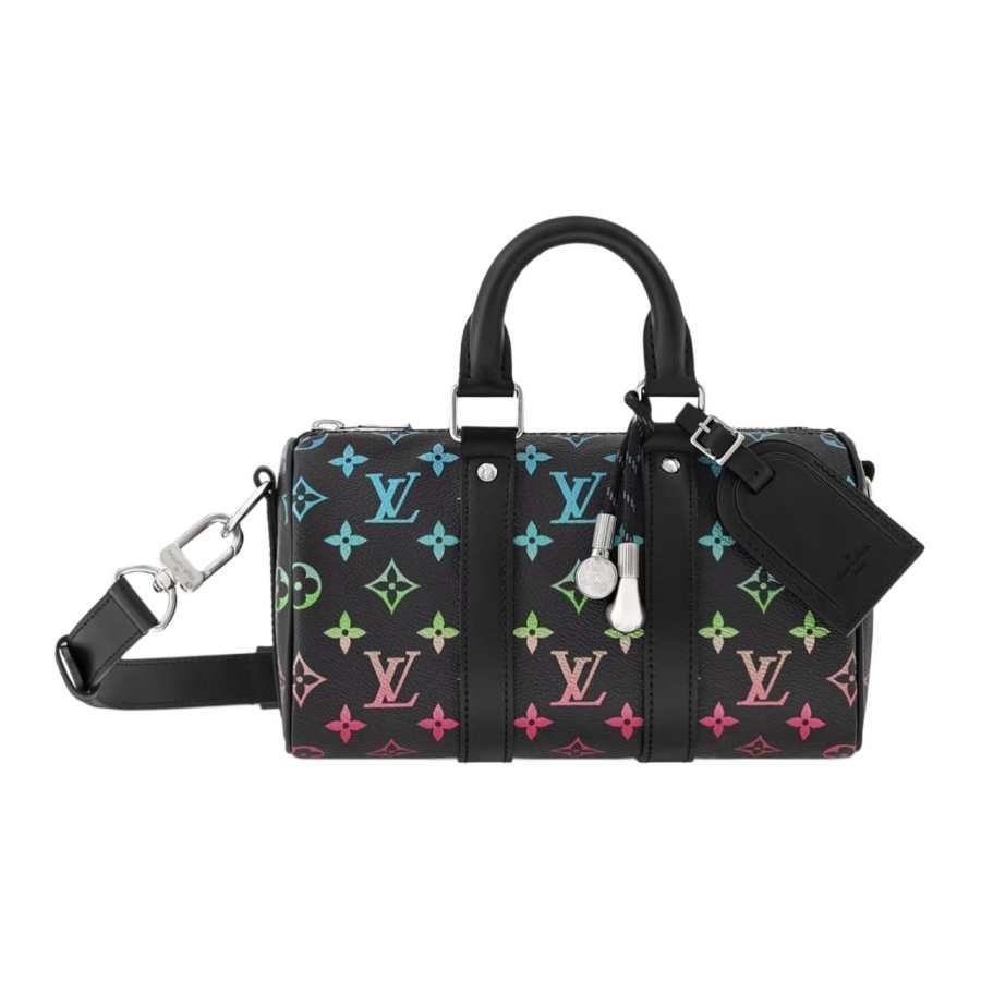 LOUIS VUITTON Keepall Coated Canvas Boston Bag Handbag Unisex Gradient Rainbow