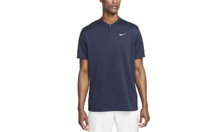 Nike Nike Polo Shirts Men's Marine Blue Polo Collar Moderate Straight Fit
