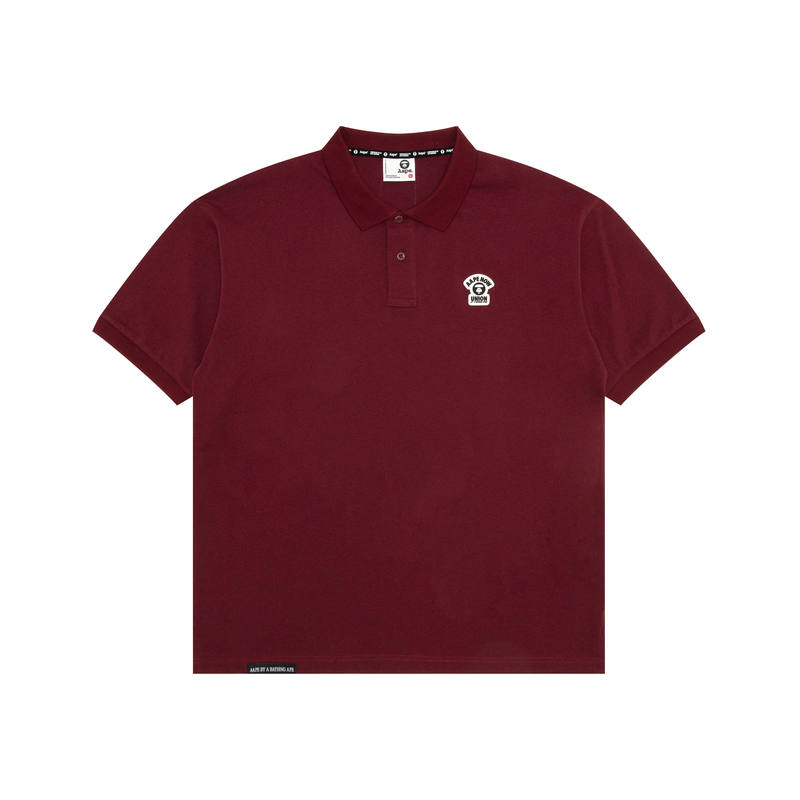 Aape By *A Bathing APE® Moonface Logo Polo Shirt