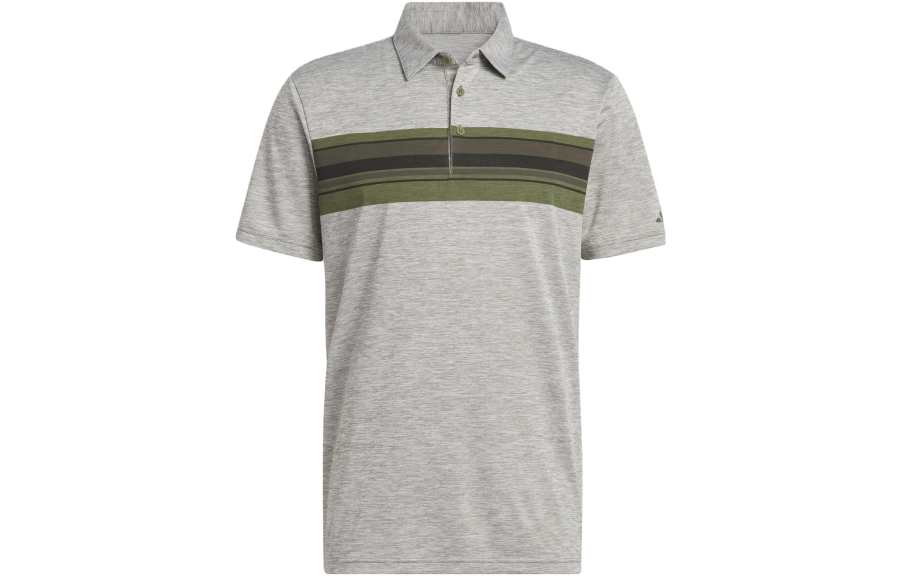 Adidas Adidas Polo Shirts Men's Strata Olive Green Polo Collar Moderate Straight Fit