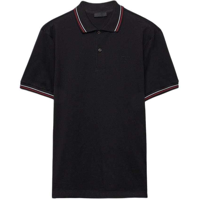 PRADA PRADA SS25 Polo Shirt Men's Black