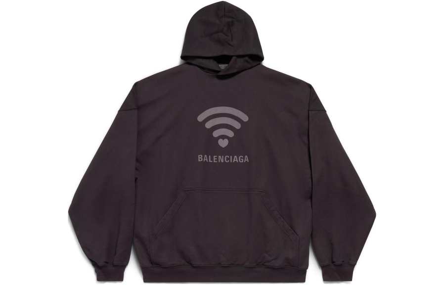 Balenciaga SS24 LO_VE Sweatshirt Loose Fit Unisex Black