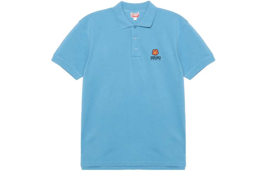 KENZO Boke Flower Series Polo Shirt Men's Sky Blue
