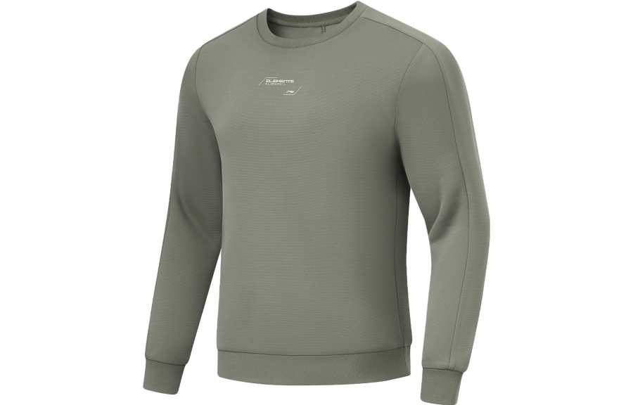 Li-Ning Li Ning Knitted Fabric Sweatshirt Men's Snail Smoky Green