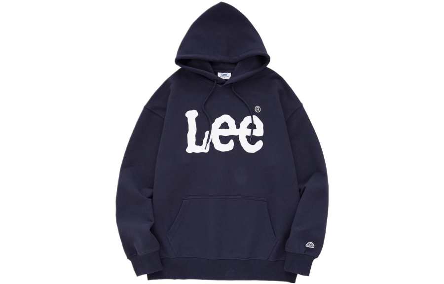 Lee Sweatshirts Unisex Navy Blue Hooded Moderate Other