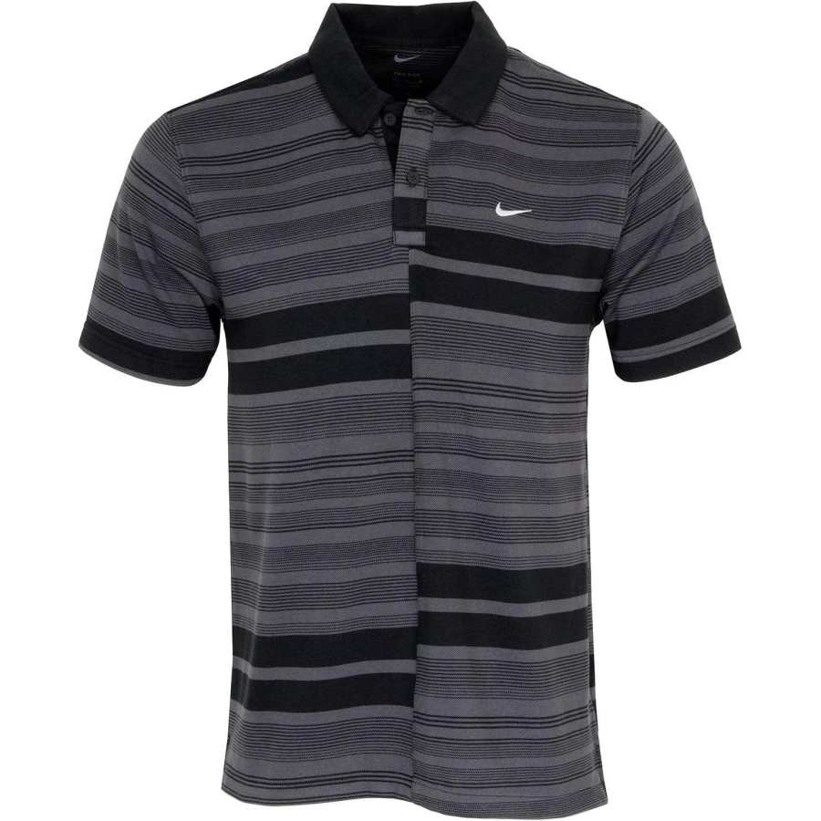 Nike Nike Polo Shirts Men's Black Polo Collar Moderate Straight Fit