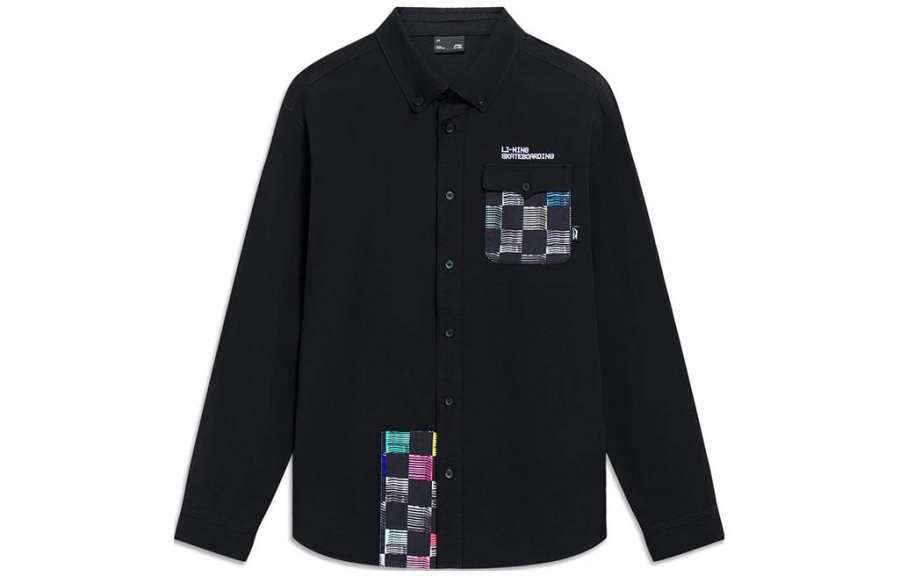 Li-Ning Li Ning Shirts Men's Black Moderate Shirt