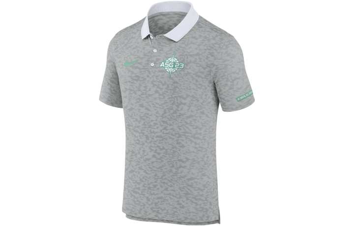 Nike Nike Polo Shirts Men's Gray Polo Collar Moderate Straight Fit