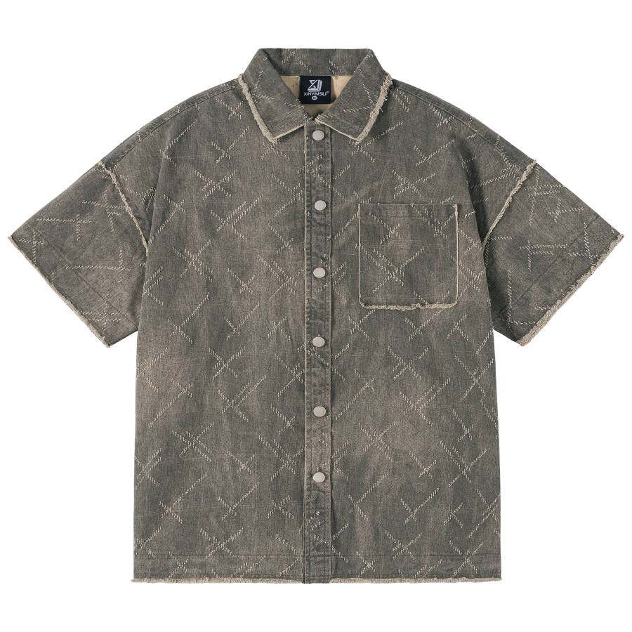 XINYINSU Shirt Unisex Couple's Gray