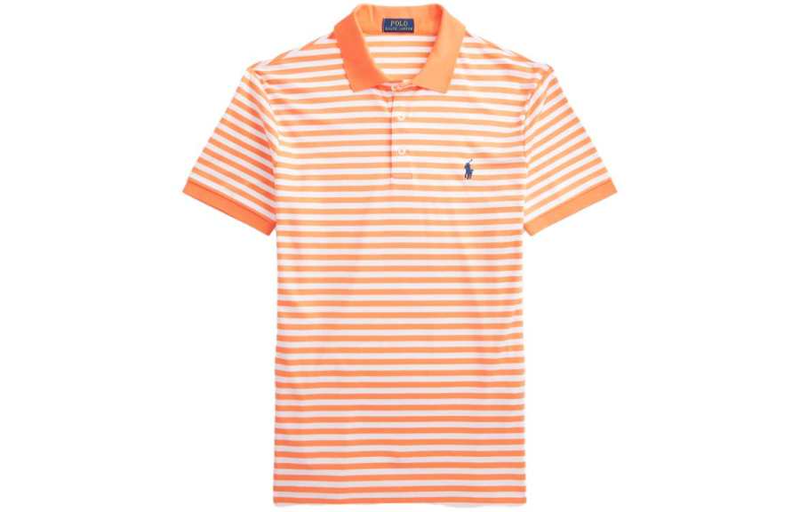 Polo Ralph Lauren Polo Shirt Custom Slim Fit Men's Bright Orange