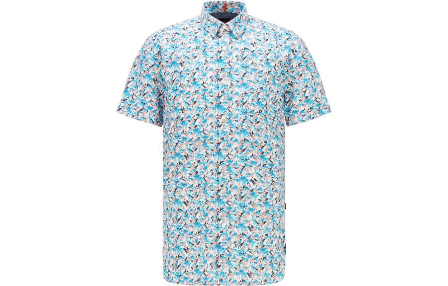 HUGO BOSS Shirts Men's Blue Moderate Shirt