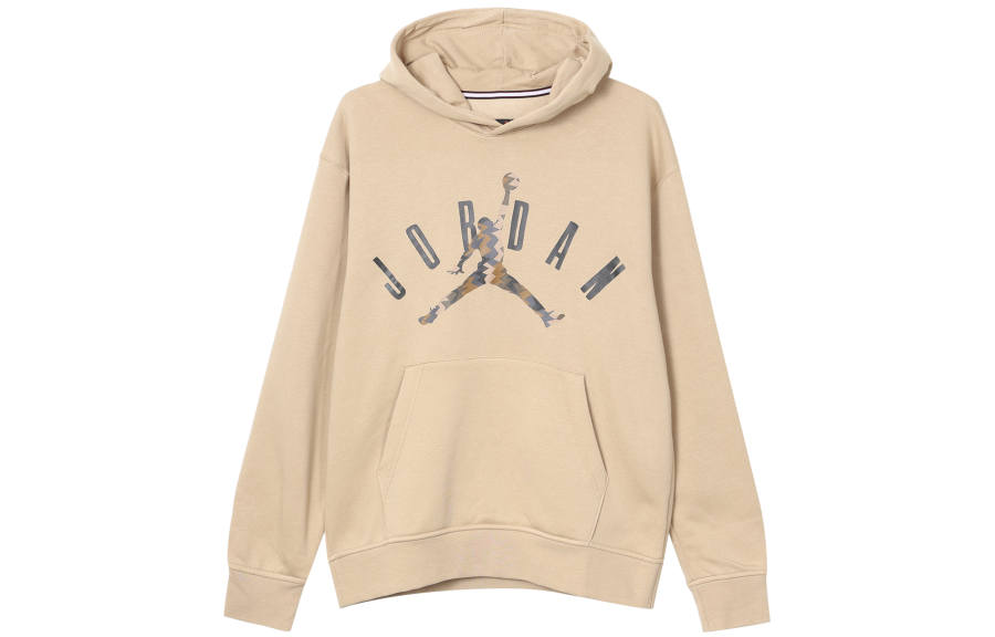 Jordan Jordan Flight MVP Sweatshirts Men's Khaki Hooded Non Detachable Moderate