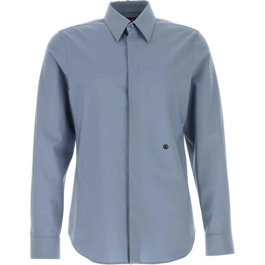 GUCCI Gg Embroidered Buttoned Shirt