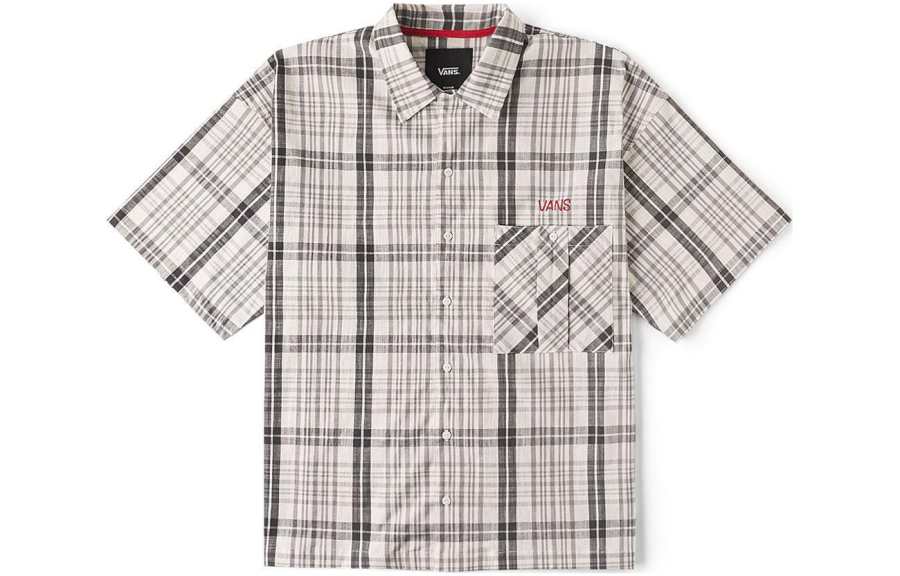Vans TOKYO DESIGN COLLECTIVE Shirt Men's Light Gray Plaid