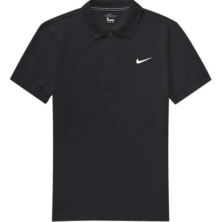 Nike Nike Polo Shirts Men's Black Polo Collar Moderate Straight Fit