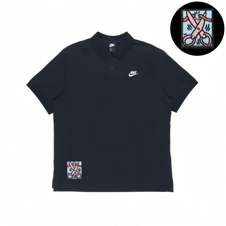 Nike Nike Polo Shirts Unisex Black Polo Collar Moderate Other