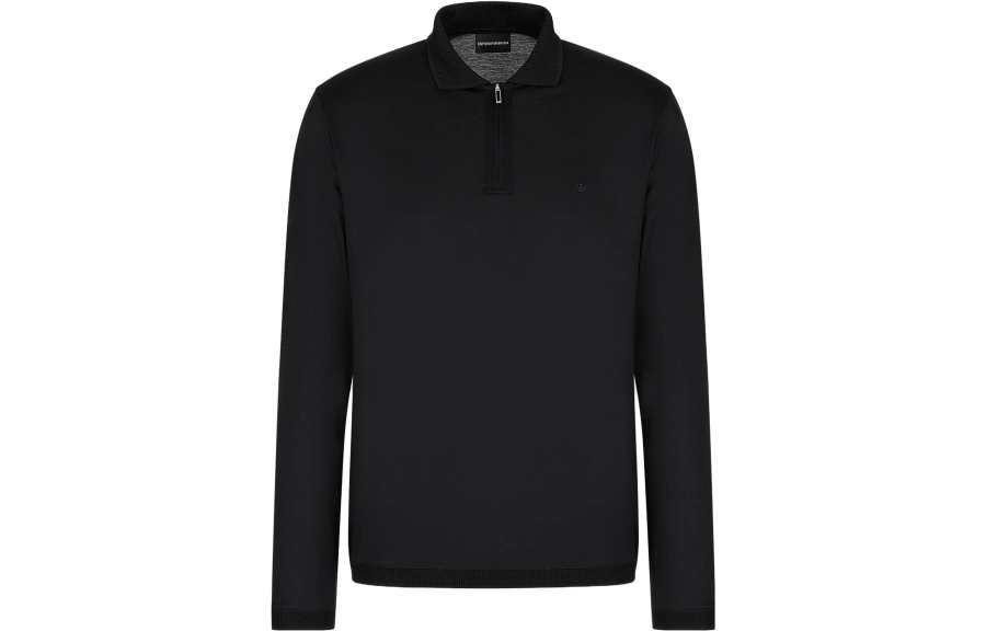 EMPORIO ARMANI FW23 Polo Shirt Men's Black
