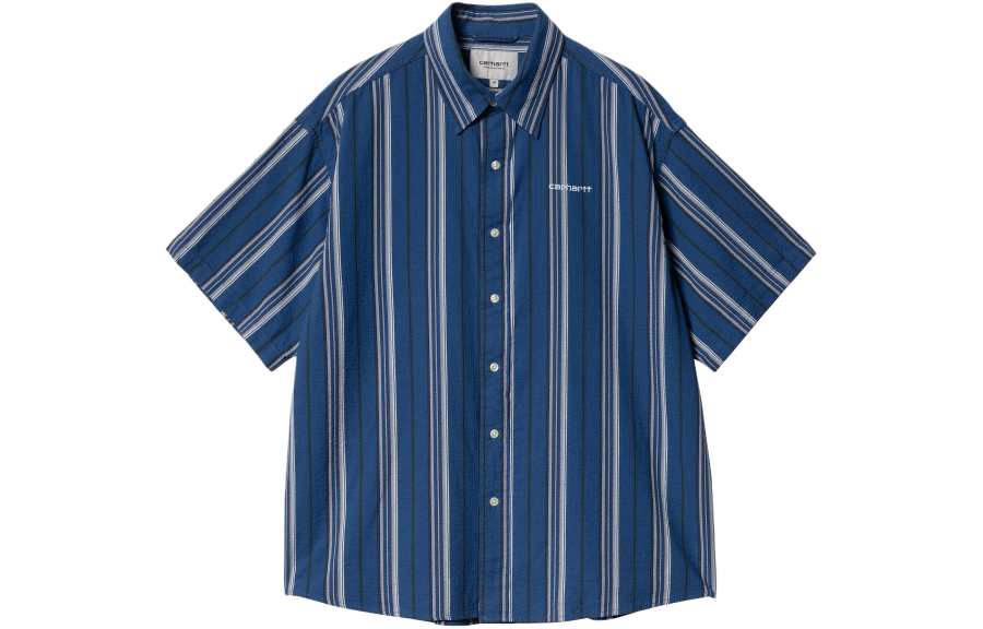 Carhartt WIP SS24 S/S Quentin Shirt Men's Blue