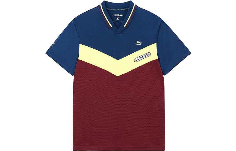 LACOSTE LACOSTE Chevron Design Polo Shirt