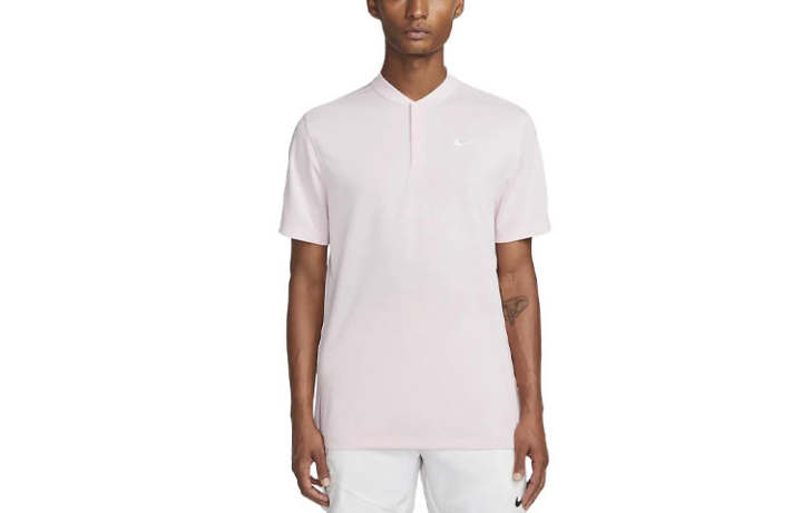 Nike Nike Polo Shirts Men's Pink Polo Collar Moderate Straight Fit