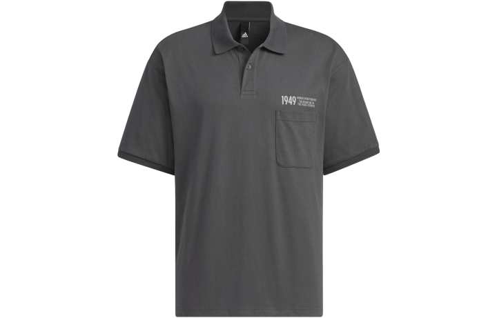 Adidas Adidas Polo Shirt Men's Solid Dark Gray