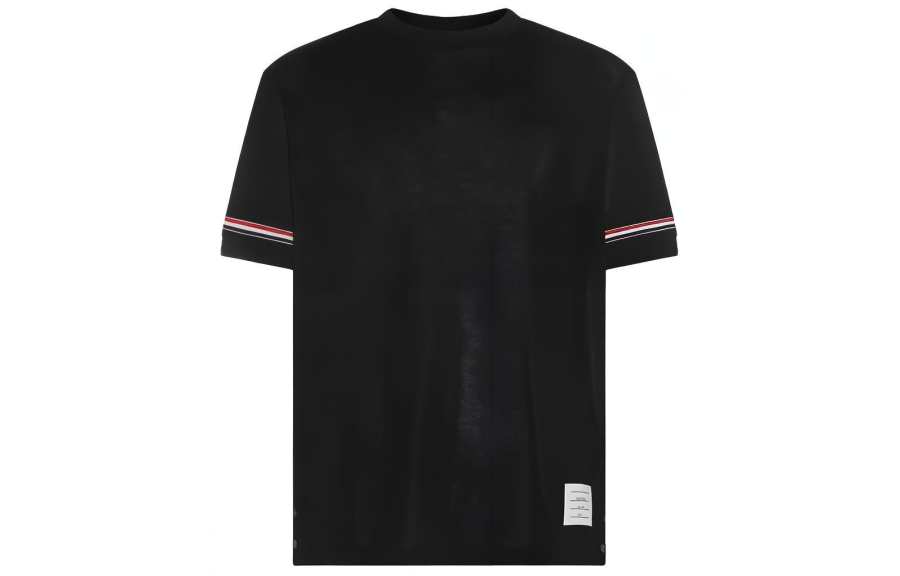 THOM BROWNE THOM BROWNE Stripe Detailed Crewneck T Shirt