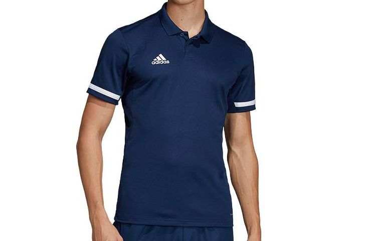 Adidas Adidas Polo Shirts Men's Navy Blue Polo Collar Moderate Straight Fit