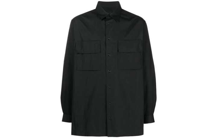 Nike Nike Shirts Men's Black Lapel Moderate Shirt