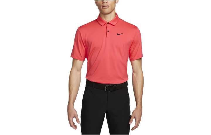 Nike Nike Polo Shirts Men's Red Polo Collar Moderate Straight Fit