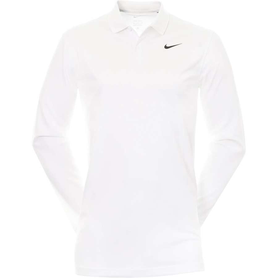 Nike Nike Polo Shirts Men's White Polo Collar Moderate Straight Fit