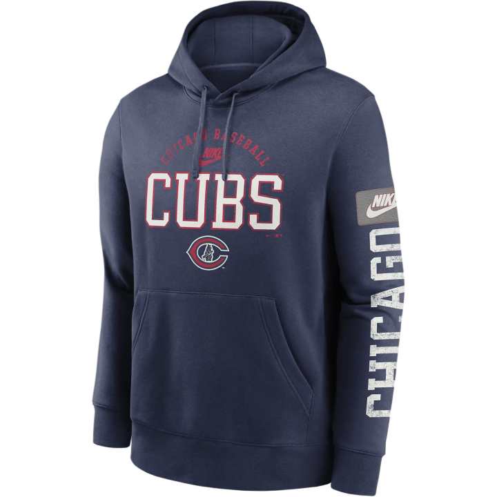 Nike Nike x MLB Chicago Cubs Cooperstown Splitter Club Sweatshirt Men's Marine Blue