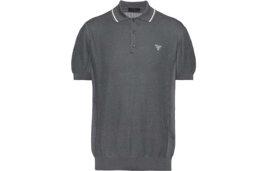 PRADA PRADA Polo Shirt Men's Dark Gray