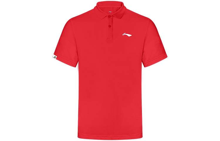 Li-Ning Li Ning Badminton Collection Polo Shirt Men's Bull Red