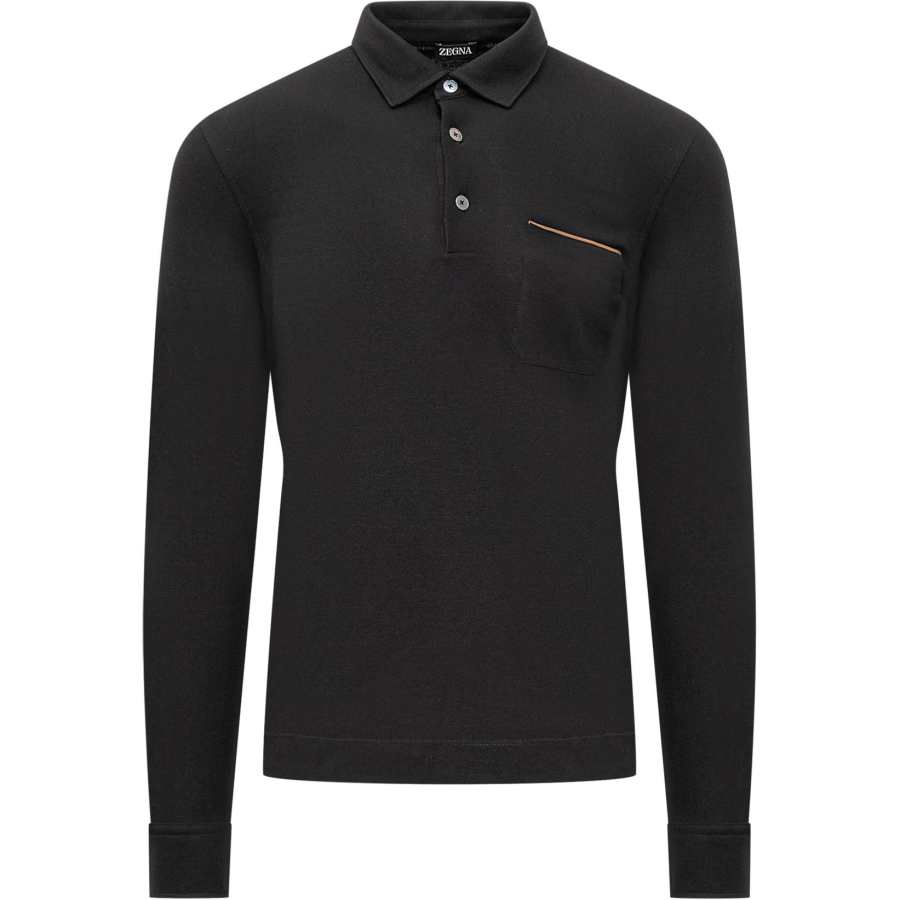 Ermenegildo Zegna Long Sleeved Polo Shirt