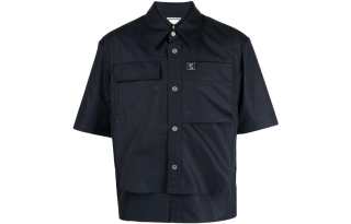 WOOYOUNGMI Shirts Men's Black Pointed Collar Moderate Other