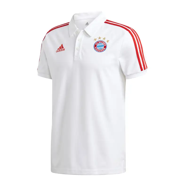 Adidas Adidas Polo Shirts Men's White Polo Collar Moderate Straight Fit