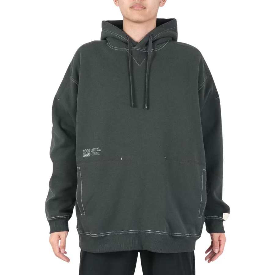 New Balance New Balance Sweatshirts Men's Dark Gray Hooded Moderate Regular