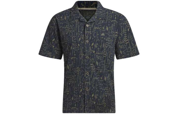 Adidas Adidas Shirts Men's Marine Blue Cuban Collar Moderate Other