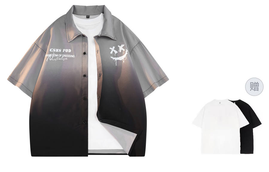 CSKS CSKS Shirts Unisex Lapel Moderate Other