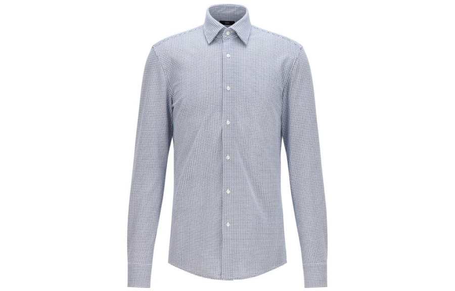 HUGO BOSS HUGO BOSS Shirts Men's White Lapel Moderate Other