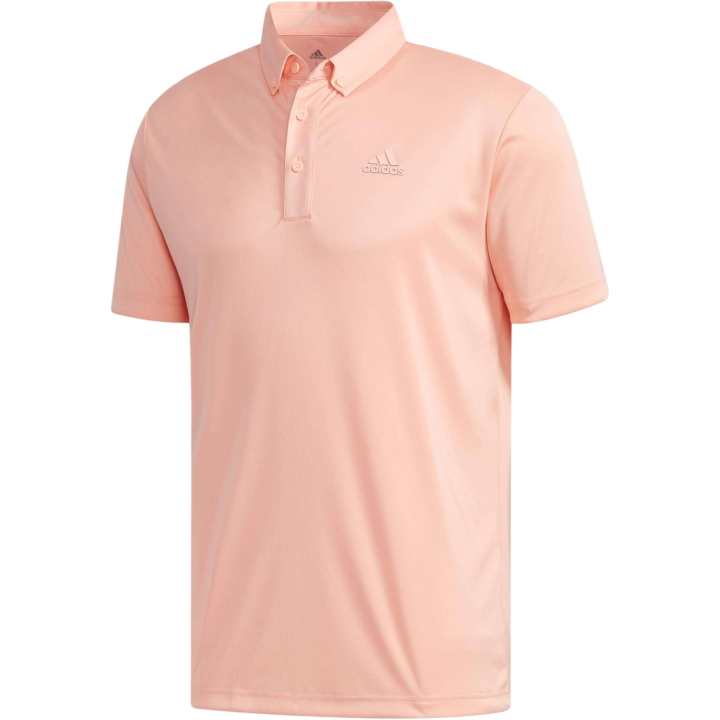 Adidas Adidas SS Golf Polo Shirt Men's Fluorescent Pink