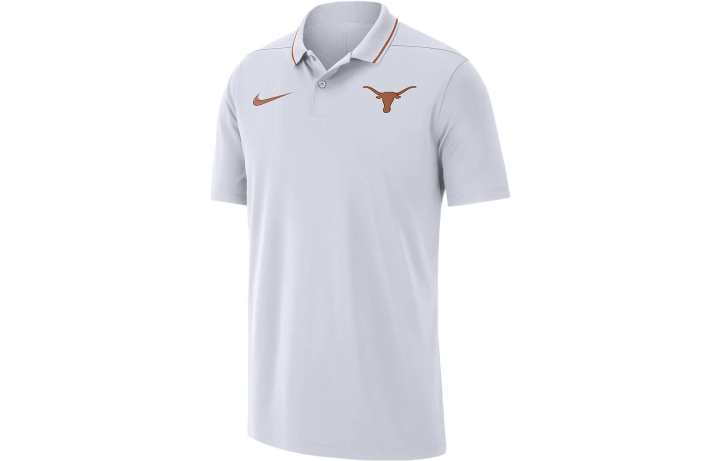 Nike Nike Polo Shirts Men's White Crew Neck Moderate Straight Fit