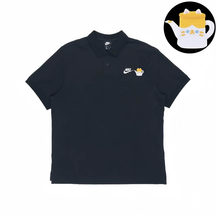 Nike Nike Polo Shirts Unisex Black Polo Collar Moderate Other