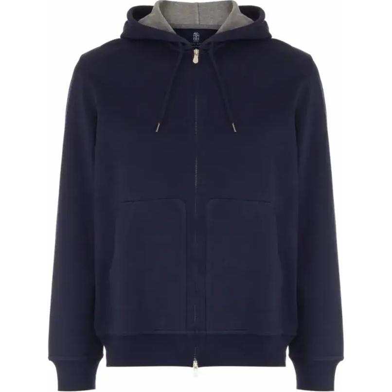 Brunello Cucinelli Brunello Cucinelli Zip Up Drawstring Hoodie