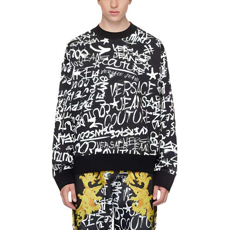Versace Jeans Couture graffiti-style print sweatshirt