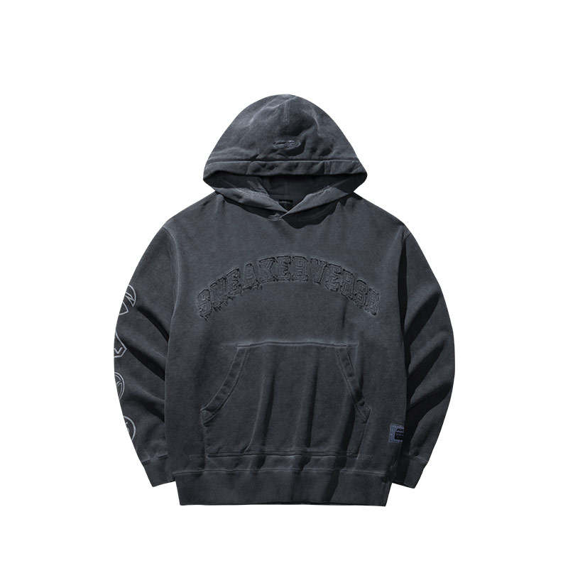 ANTA SNEAKERVERSE Washable Distressed Sweatshirt Men's Castle Gray