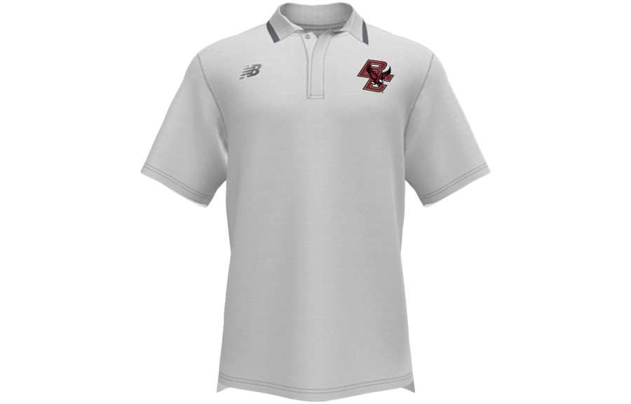 New Balance New Balance Polo Shirts Men's White Polo Collar Moderate Straight Fit