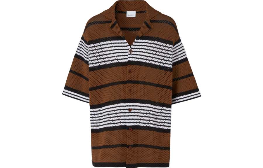 Burberry SS23 Shirt Men's Dark Birch Brown